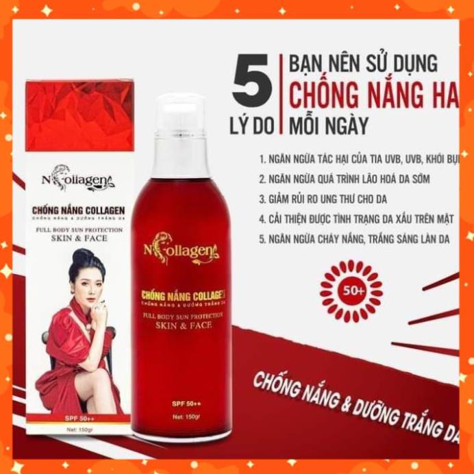 Kem Chống Nắng HA Chính hãng NCOLLAGEN - Chống Nắng & Dưỡng Trắng Da N Collagen