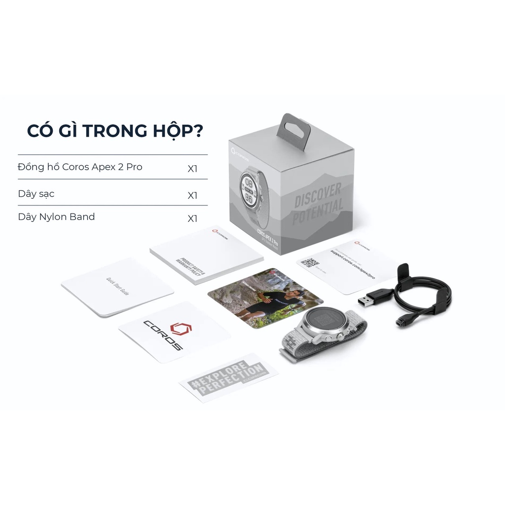 COROS APEX 2 Pro |Đồng hồ chạy bộ, thể thao GPS Coros Apex 2 Pro - Phân phối và bảo hành chính hãng