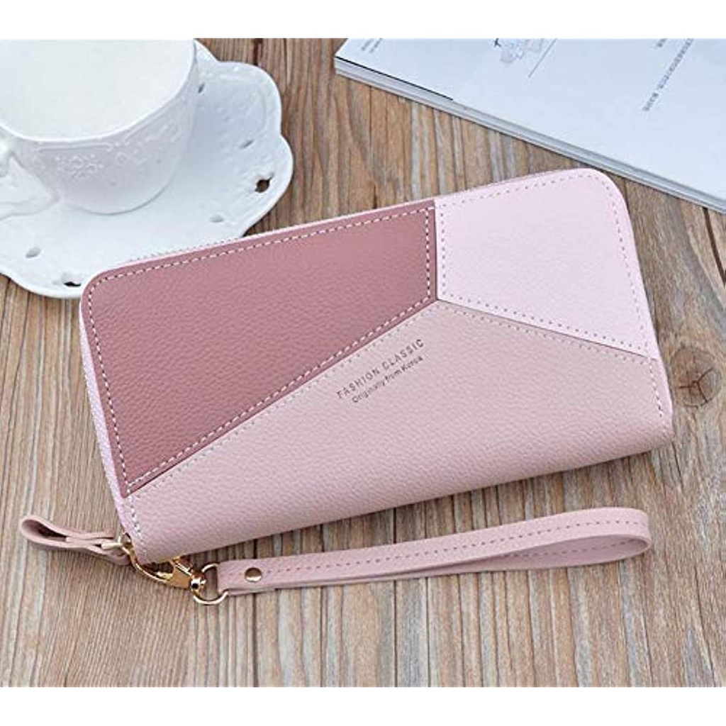 Ví Nữ Dáng Dài Có Khóa Kéo JP5 Đựng Điện Thoại / Tiền Xu Hai Ngăn Tiện Dụng