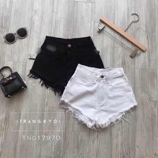 Short tua rua đai lưng, Quần đùi nữ kaki tua rua, Quần Kaki Short Có Hai Túi Kèm Kẻ Tua Hottrend