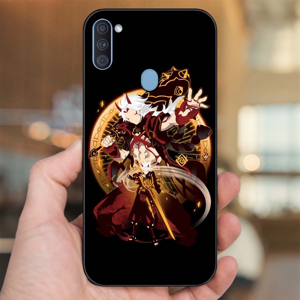Ốp lưng Samsung A11, M11 viền đen in hình Arataki Itto Genshin Impact