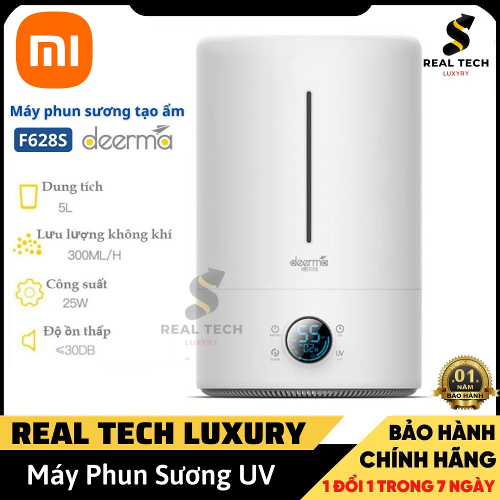Máy phun sương tạo ẩm chính hãng Xiaomi Deerma F628s , dung tích lớn 5L khếch tán sương giữ ẩm làm sạch không khí
