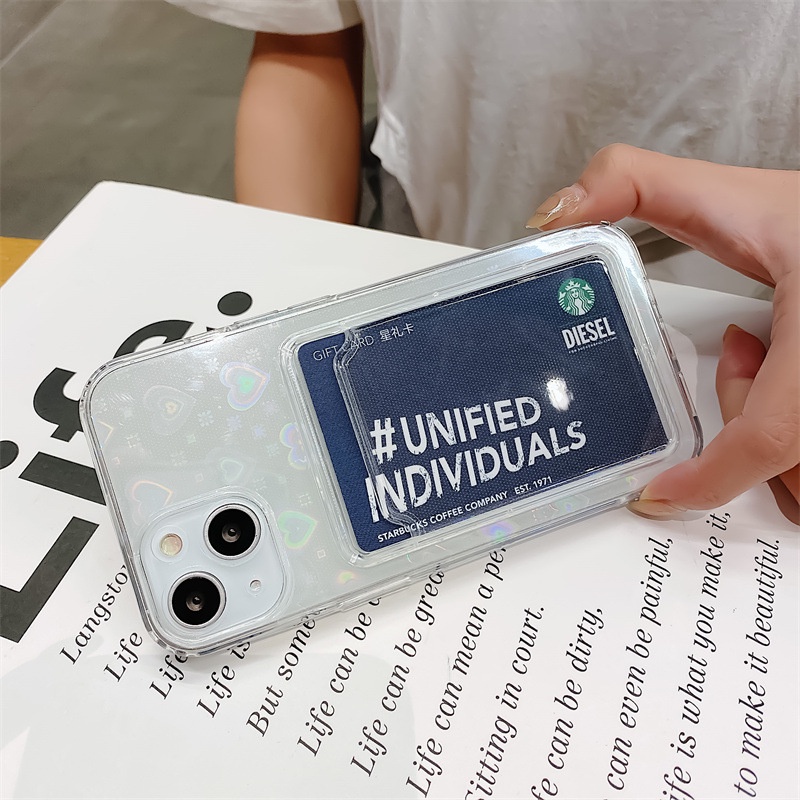 Ốp Điện Thoại Trong Suốt Màu Laser Thời Trang Dễ Phối Đồ Cho Iphone 11 max 12 13Pro 14Izw3