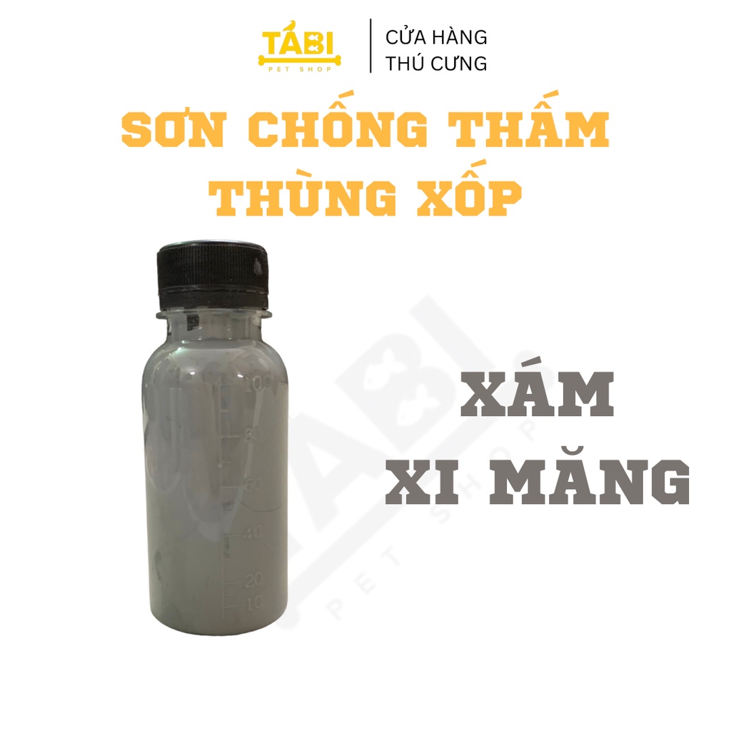100ML Sơn Chống Thấm Thùng Xốp Hồ Cá Loại Tốt Nhiều Màu