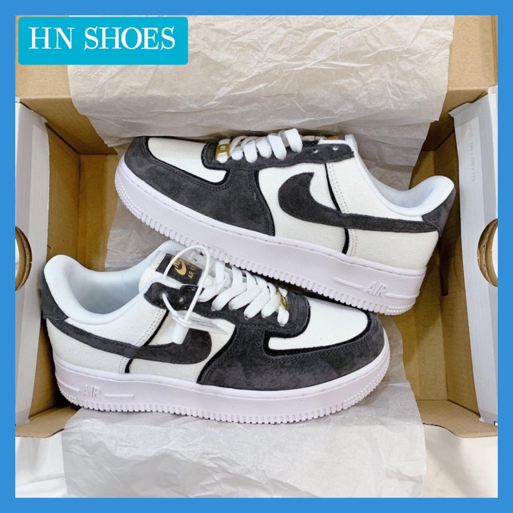 HÀNG TRUNG ✔️ Giày Af1 xám lông chuột nam nữ cao cấp full box + bill hót trending 2023