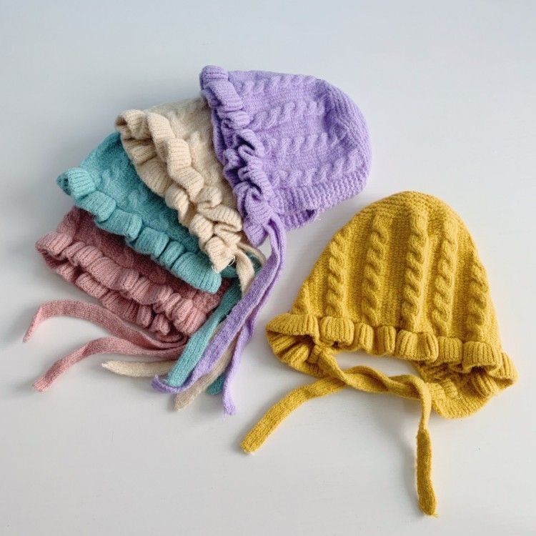 Babyfair. Mũ Bò Cho Bé Dệt Kim Mềm Mại Thân Thiện Với Làn Da Phong Cách Dễ Thương Co Giãn Thoáng Khí Mùa Đông Từ 3 Đến 24 Tháng