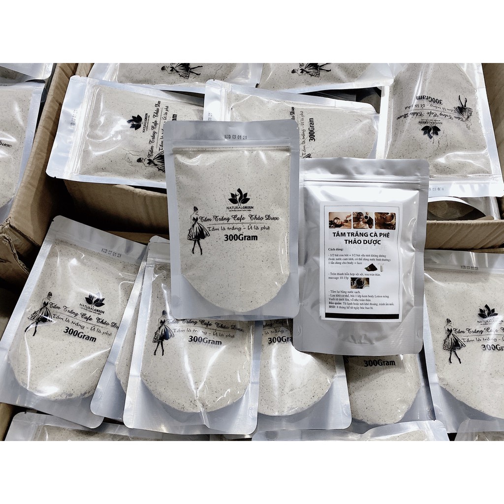 Ủ TRẮNG CAFE (dùng cả face và body) . 300gr chính hãng vip