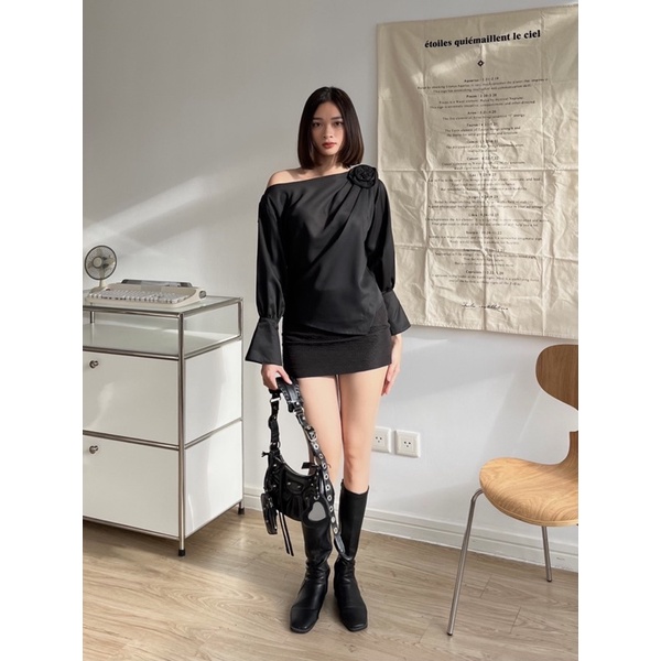Lalia Shirt - Áo sơ mi đính hoa thủ công - Somalyng.studio