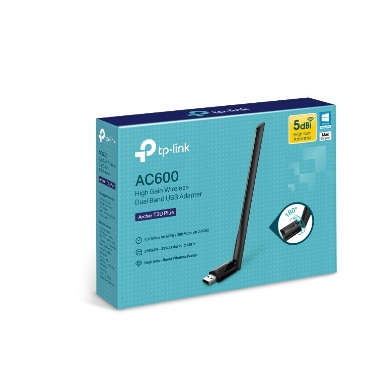USB Wifi TP-Link Archer T2U Plus Công Suất Cao AC600 - Hàng Chính Hãng, Bảo Hành 2 Năm