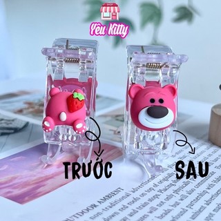 KẸP TÓC 3 RĂNG GẤU DÂU LOTSO