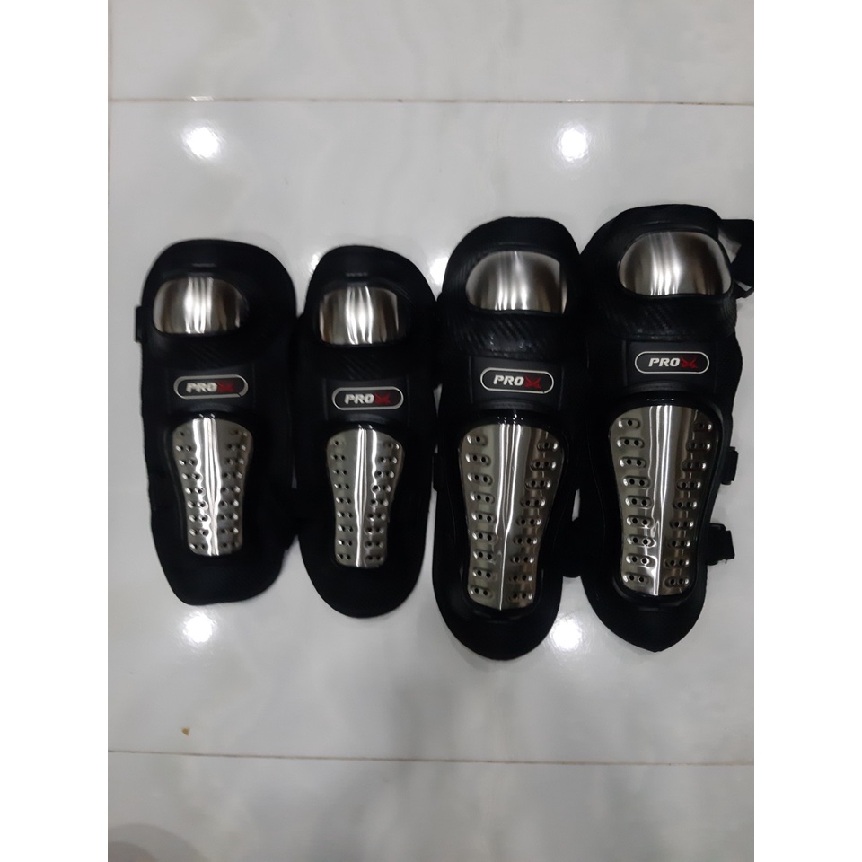 BỘ GIÁP BẢO HỘ ĐI PHƯỢT PROBIKER INOX DÀI& NGẮN TRỌN BỘ 4 MÓN