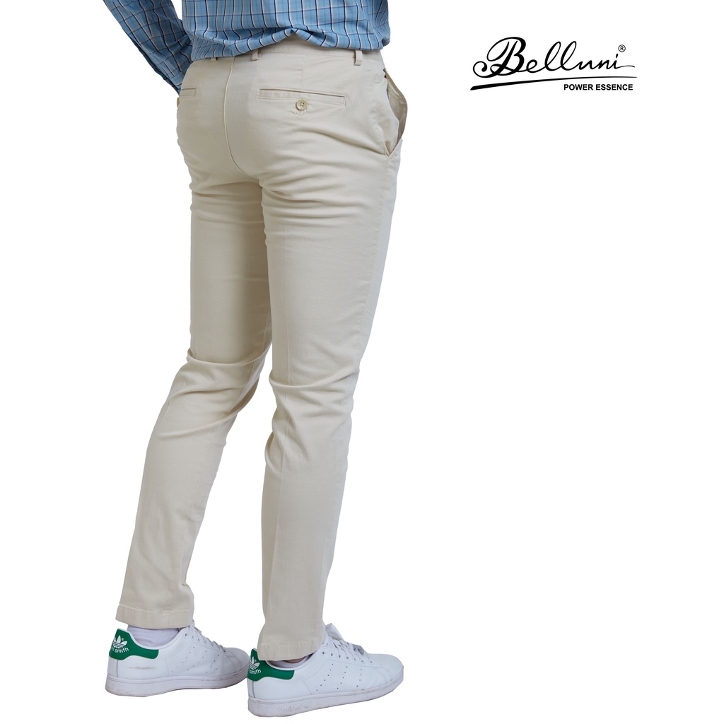 Quần khaki nam không ly BELLUNI sợi cotton - QK0.CMS.BE.24.W9