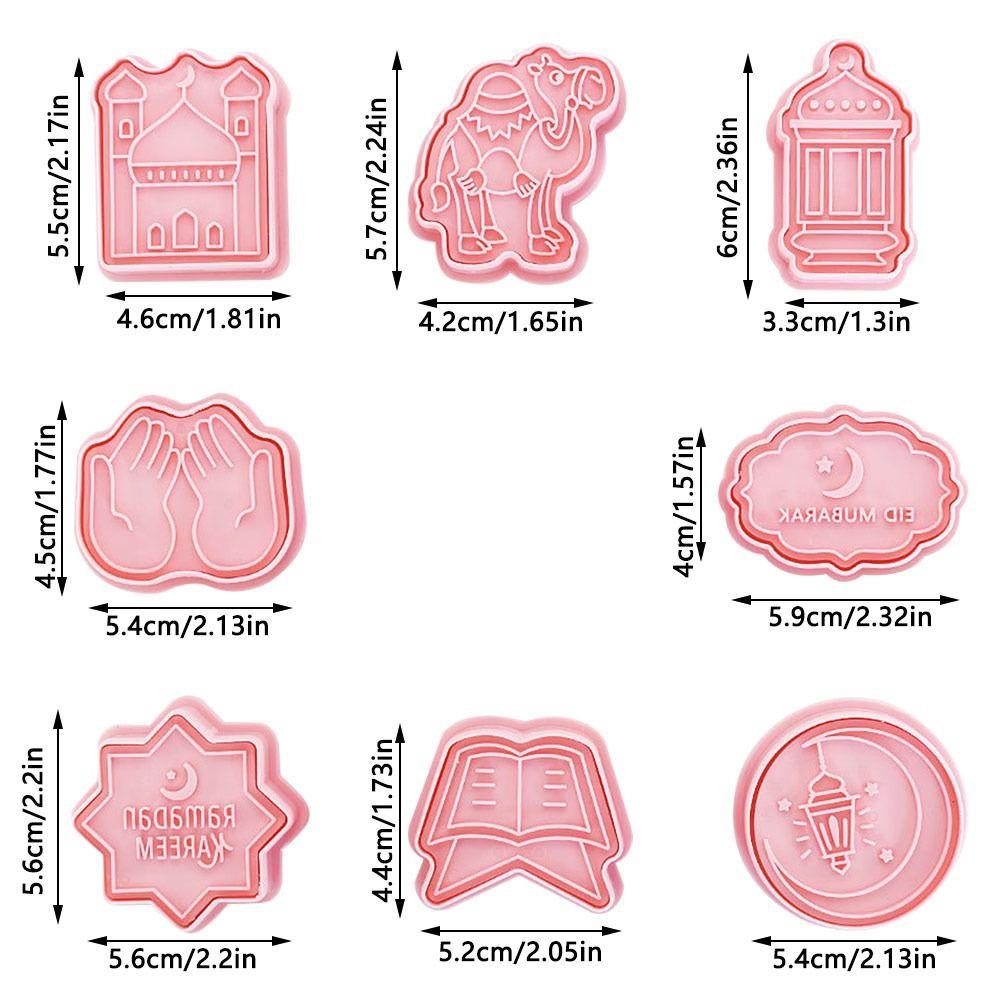 CONOPERY Set 8 Khuôn Làm Bánh Quy Phong Cách Hồi Giáo