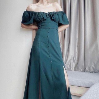 Đầm xẻ tà Gago mặc được 2 kiểu