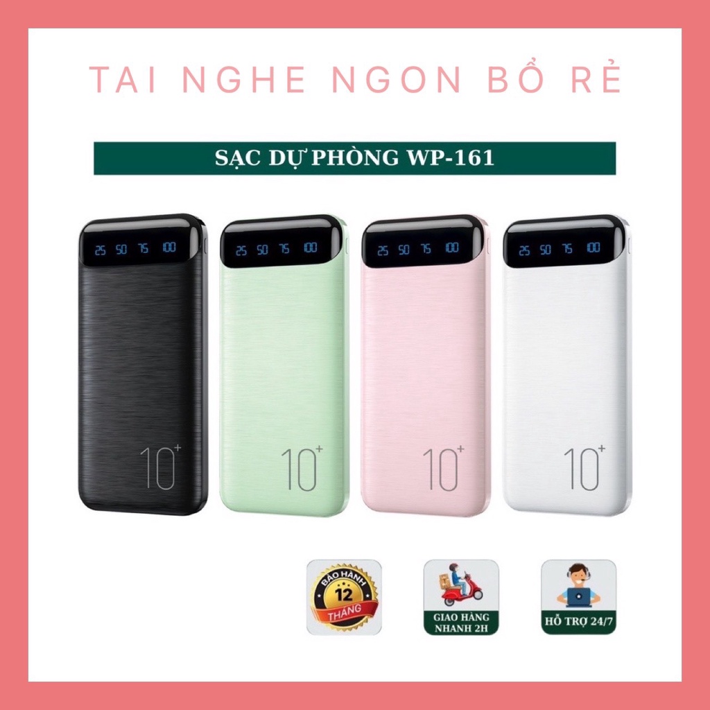 Sạc dự phòng tích hợp màn hình Led -Dung Lượng 10000Mah-20000Mah WK-16