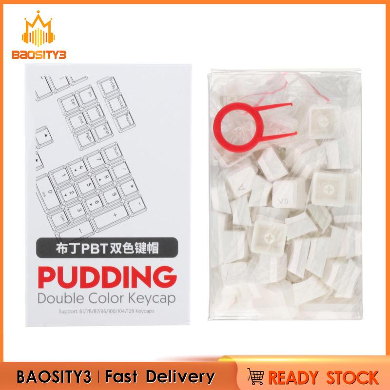 Bộ nút bàn phím PBT hình pudding thay thế cho PC chơi game