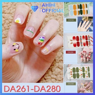 DA261-280 Nail Wraps Set Dán móng tay 14 miếng nhiều mẫu