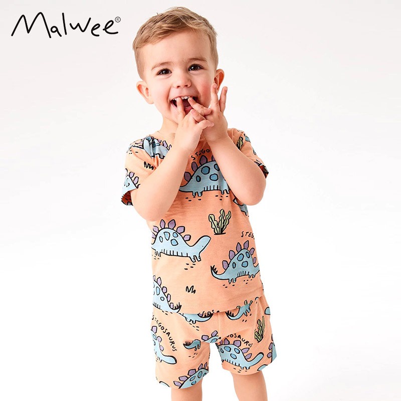 Bộ Thun Cotton Malwee nhiều Hoạ Tiết cho Bé Trai 2-7 Tuổi Mẫu Mới 2023 P1 - Jumping Beans Official Store