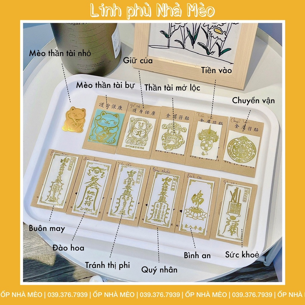 linh phù dán điện thoại