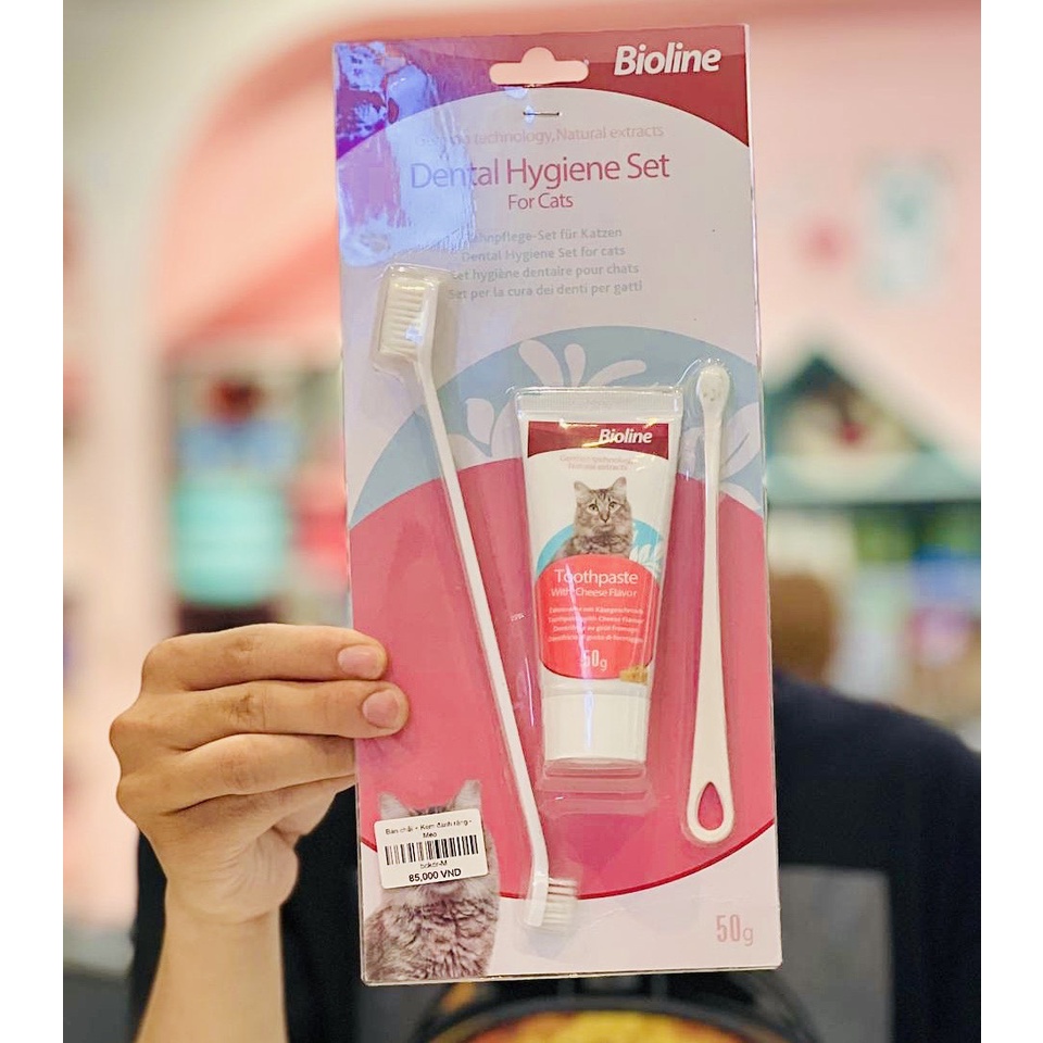 KEM ĐÁNH RĂNG BIOLINE CHO CHÓ MÈO