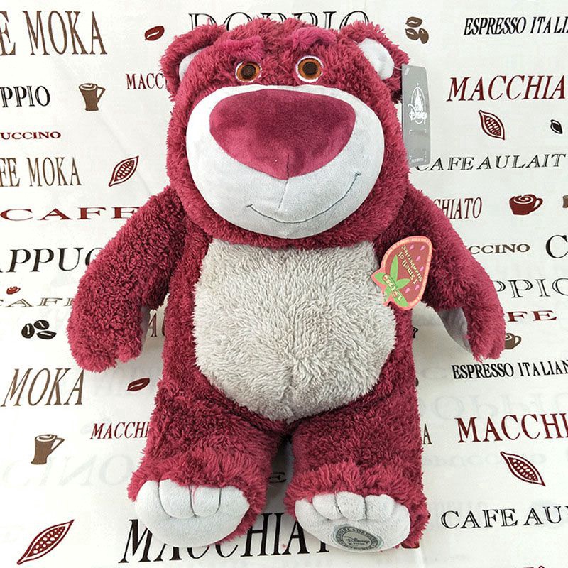 Gấu nhồi bông màu dâu tây nhân vật hoạt hình Toy Story 4 phù hợp làm quà tặng dễ thương xinh xắn