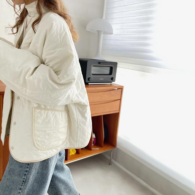 Áo Khoác Phao Dáng Dài Phong Cách Retro Thời Trang Hàn Quốc Cho Nữ