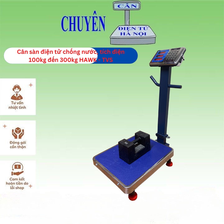 Cân điện tử chống nước 100kg/150kg/200kg/300kg HAWK - TVS, dùng cho nhà hàng hải sản, nhà máy - CÂN ĐIỆN TỬ HÀ NỘI