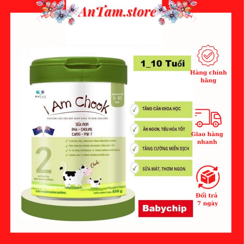 Sữa I Am Chook số 1, số 2 lon 850g