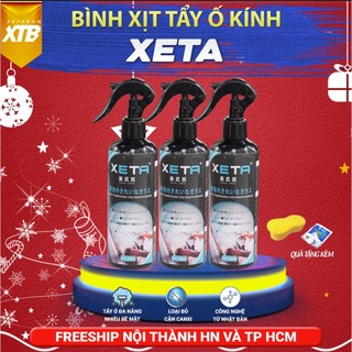 Chai xịt tẩy ố kính ô tô phủ nano XETA dung tích 230ml làm sạch an toàn cho kính xe, dung dịch tẩy ố, mốc cặn