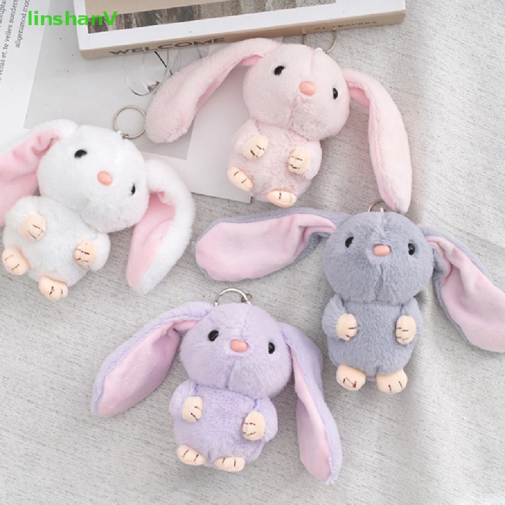 Búp Bê Thỏ Trắng Tai Dài Nhồi Bông Dễ Thương Dùng Làm Quà Tặng Cho Bé