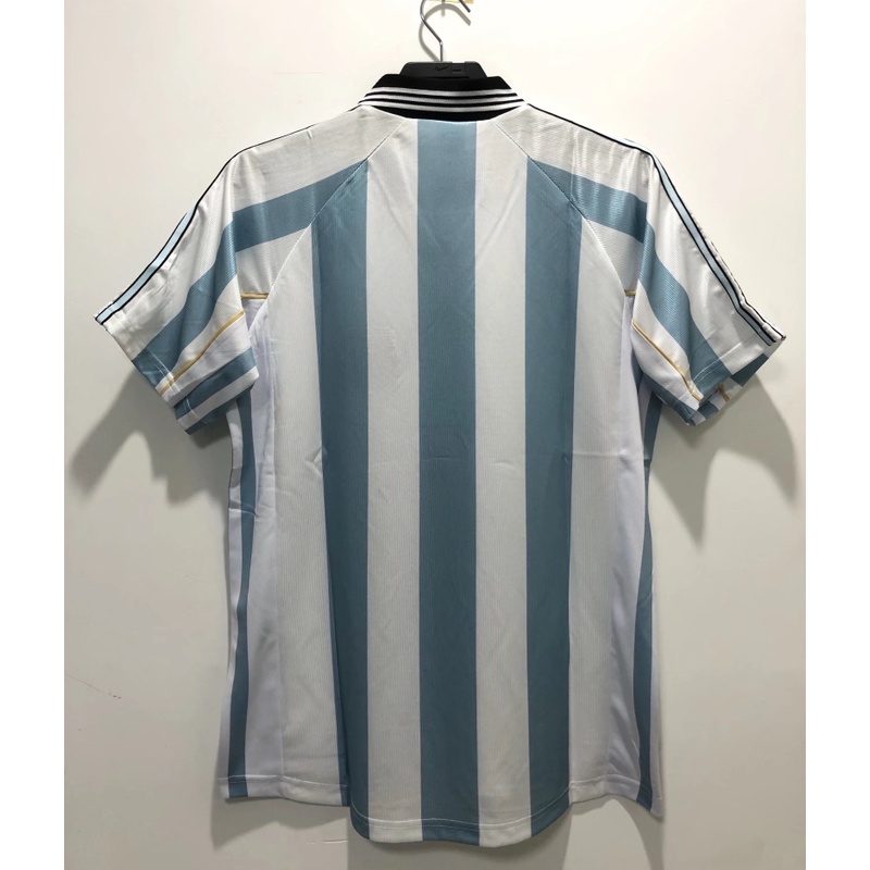 Áo Thun Thể Thao Tay Ngắn Số 98 Đội Tuyển Argentina Sân Nhà S-XXL