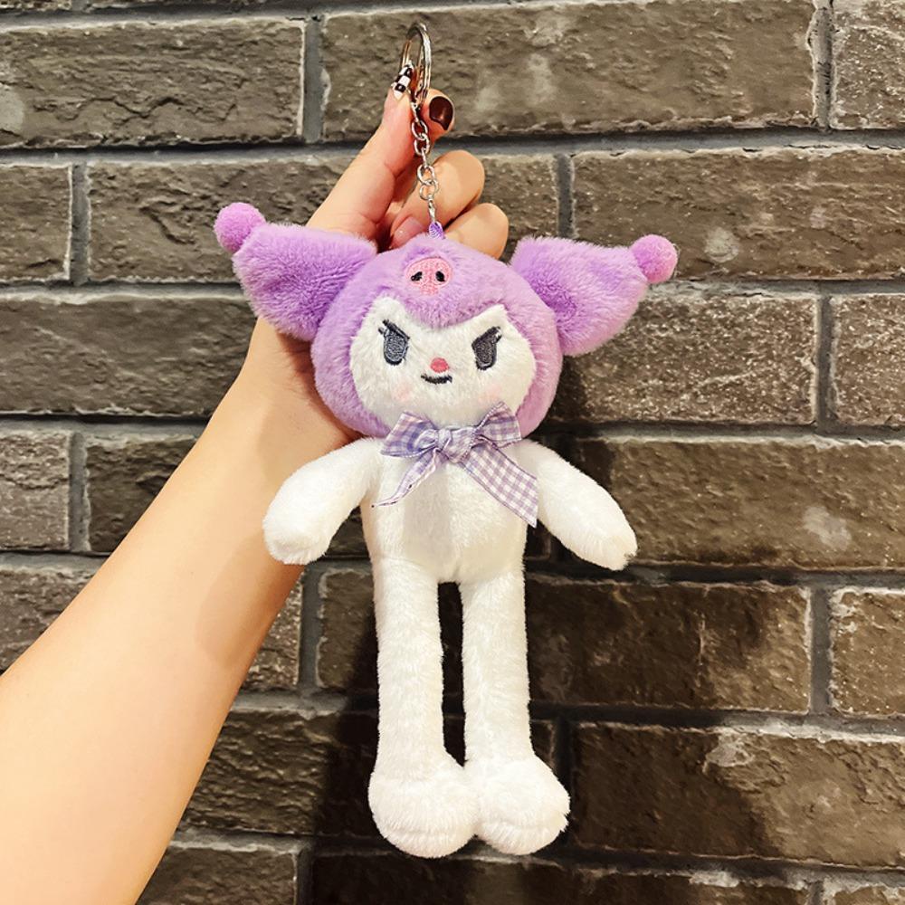 Móc Khóa Hình Cún Nhồi Bông Kuromi Kawaii DIY