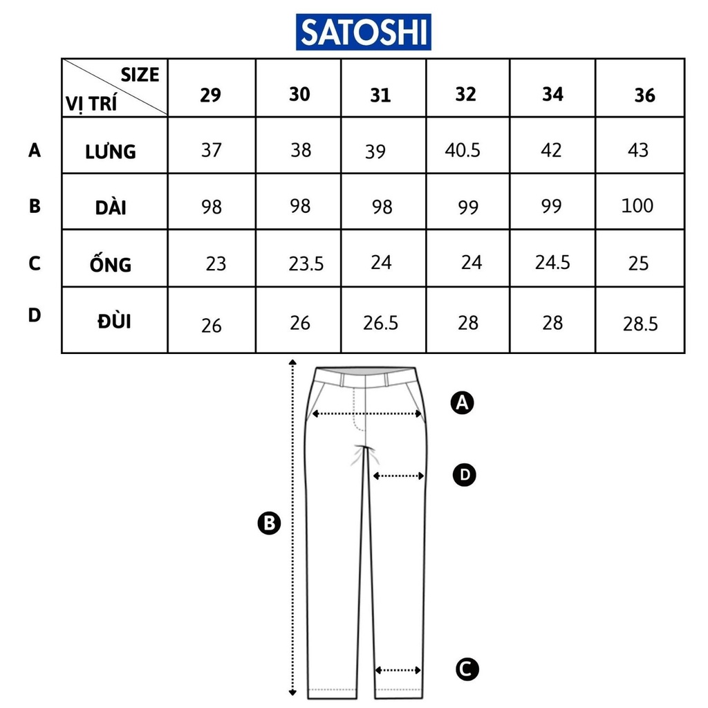 Quần jean nam Satoshi SAQJ73 Straight fit co giãn thoải mái, năng động