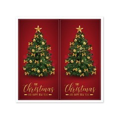 TD76_Tem dán chữ _ STICKER " NOEL_GIÁNG SINH " , SIZE 5X10cm, 50 TEM/XAP_STICKER NIÊM PHONG HỘP GIẤY