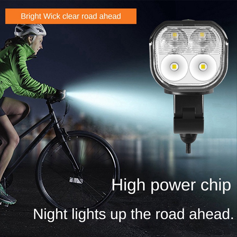 1 Bộ Đèn Pha Xe Đạp, Chất Liệu Hợp Kim Nhôm, Chống Thấm Nước