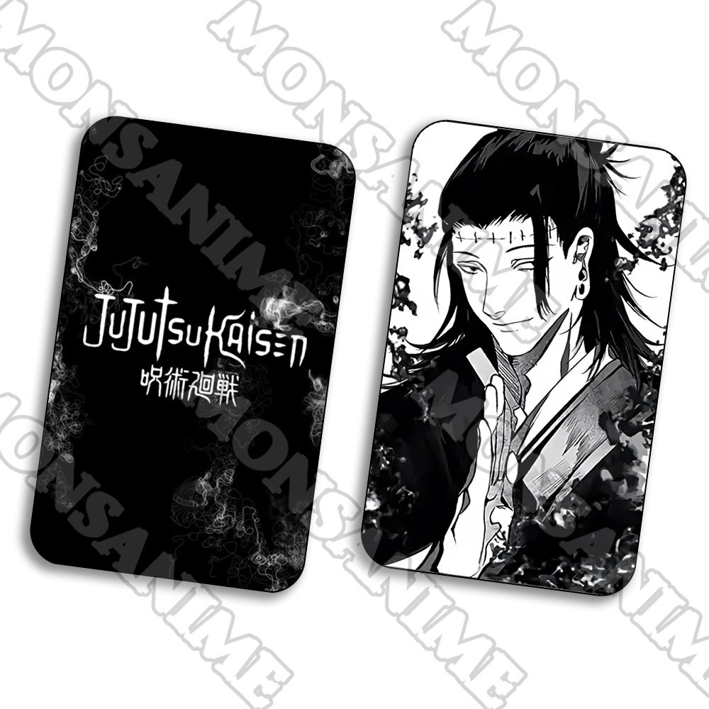 Ảnh card bo góc in hình JUJUTSU KAISEN Chú Thuật Hồi Chiến ver ĐEN TRẮNG 5*8cm anime chibi sưu tầm 1 tấm
