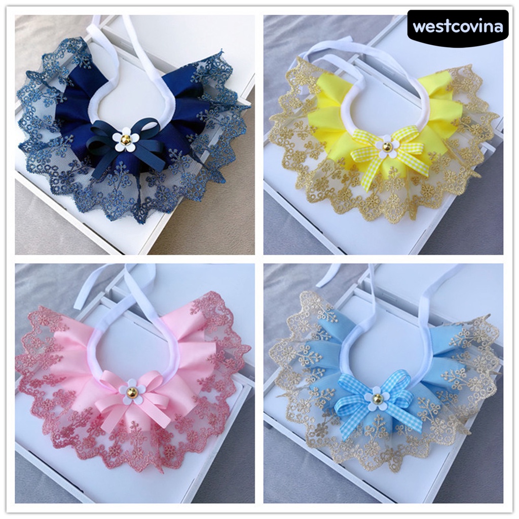 [COD]♘Yếm Đeo Cổ Bằng Polyester Siêu Mềm Chống Mài Mòn Cho Thú Cưng