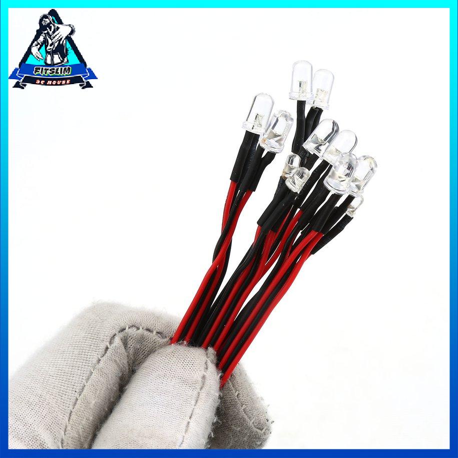 [Fit] Bộ 12 Đèn Led Phanh Tay Lái Mô Phỏng Flash Cho Xe Hơi 1/10 Rc [S/22]