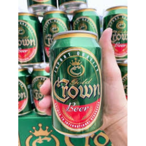 Bia crown campuchia. thùng 24lon.330ml