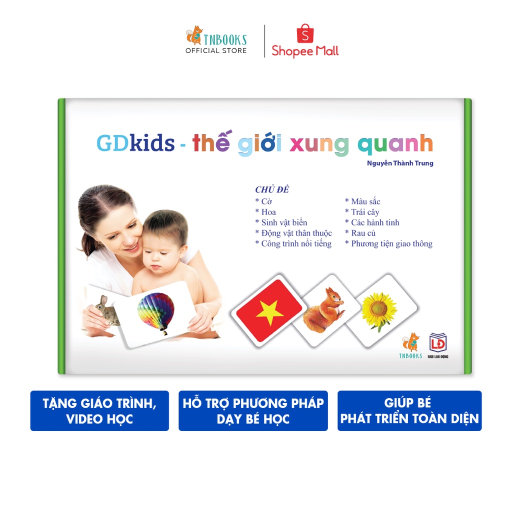 Flashcard - Bộ Thẻ Dạy Trẻ Thế Giới Xung Quanh theo phương pháp Glenn Doman (100 Thẻ) - TN0005