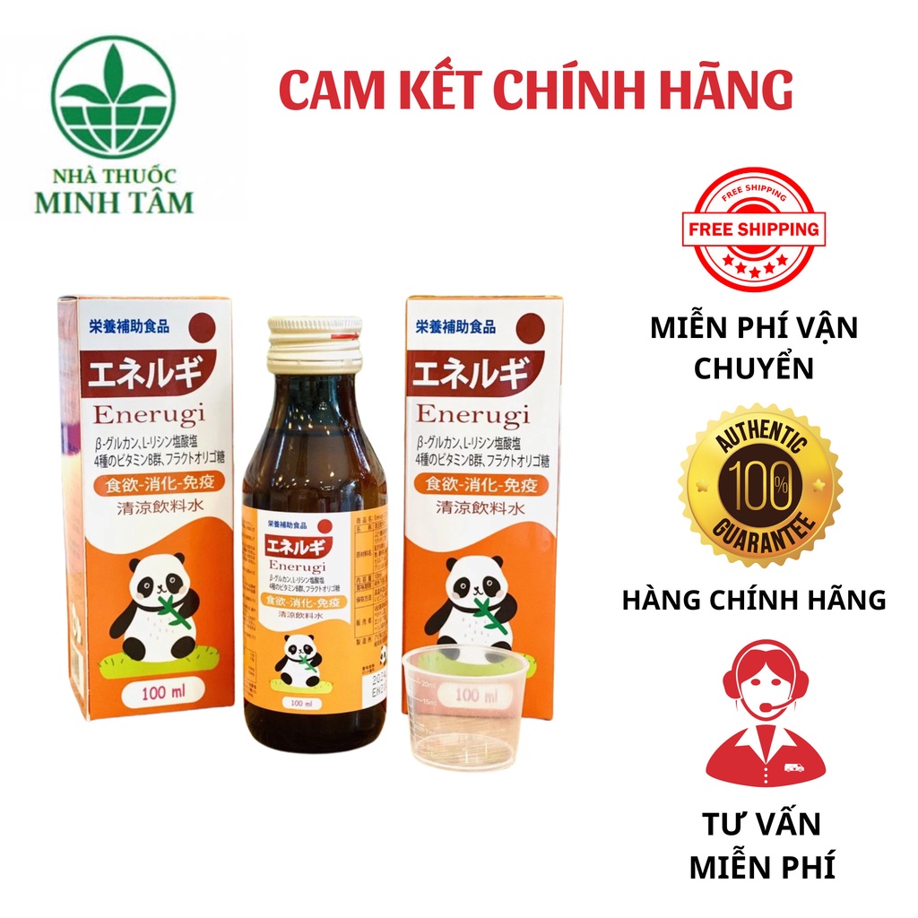 Siro Nhật Enerugi 100ml - Siro kích thích ăn ngon, tăng sức đề kháng