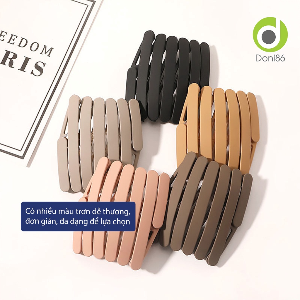 Cài tóc gấp gọn tiện dụng, màu sắc đa dạng, bền bỉ, không gây rụng tóc - Doni - DOPK311
