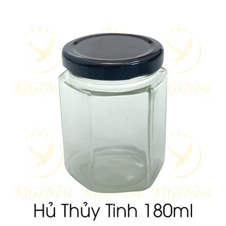Combo 5 hũ thủy tinh lục giác 180ml