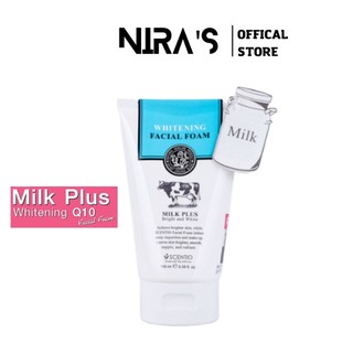 (Auth Thái)Sữa Rửa Mặt Bò Scentio Milk Plus Whitening Q10 Facial Foam Thái Lan