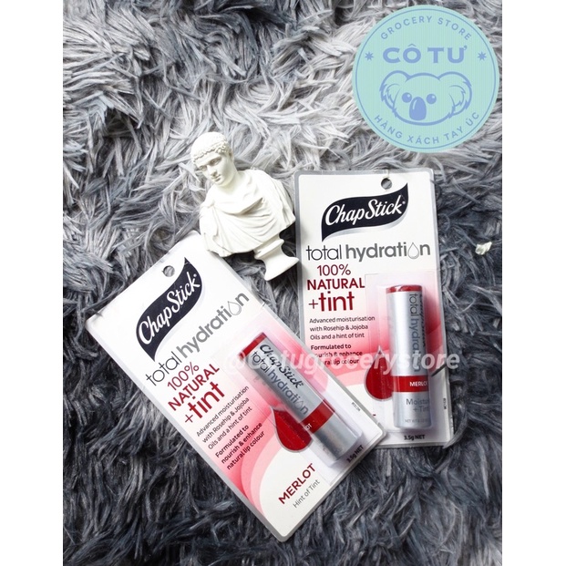 Son Dưỡng Mềm Môi Có Màu Chiết Xuất Thiên Nhiên Chapstick Total Hydration + Tint 3,5G