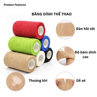 Băng keo thể thao bảo vệ ngón tay cổ tay khi vận động tránh chấn thương finger tape wrist tape 2.5cm x 4.5m