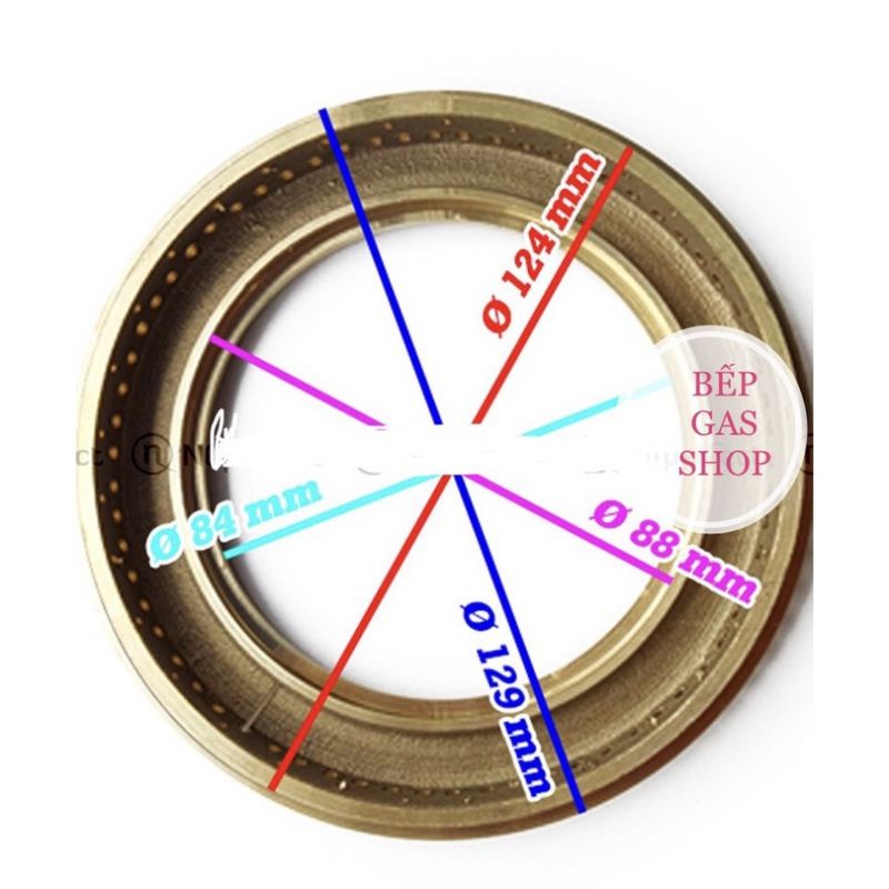 Mâm chia lửa bếp gas âm Canzy CZ-207 / CZ-307 / CZ-662 / CZ-762..