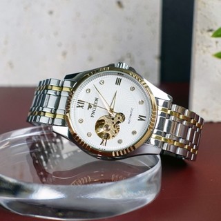 Đồng Hồ Nam Cơ Automatic FNGEEN Đồng Hồ Cơ Nam Cơ Lộ Tim Cơ Size 40mm Chống Nước Bảo Hành 24 Tháng - Mã 6801
