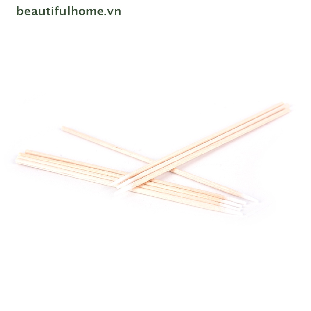 Bộ 100 Tăm Bông Cotton Cán Gỗ Chuyên Dụng Cho Xăm Hình