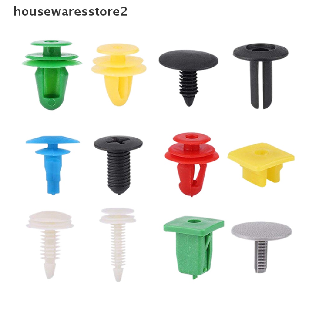 Set 2 / 100 Đinh Tán Nhựa Nhiều Loại Chuyên Dụng Cho Cửa Xe Hơi